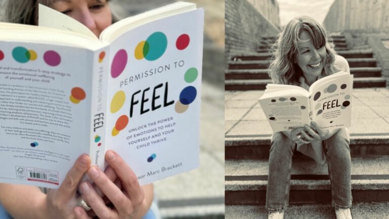 Permission to feel book review by Marc brackets